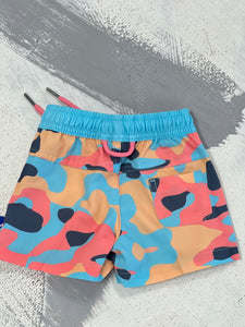 Color Camo Toddler Swim Shorts