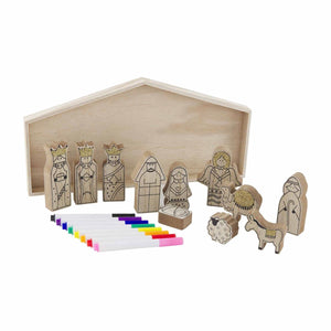 DIY Wooden Nativity Set