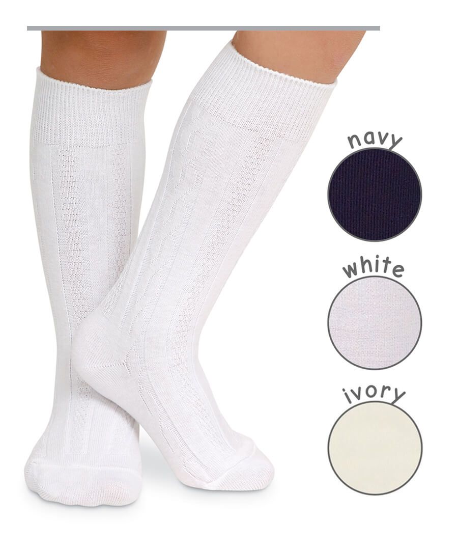 Cable Knot knee socks