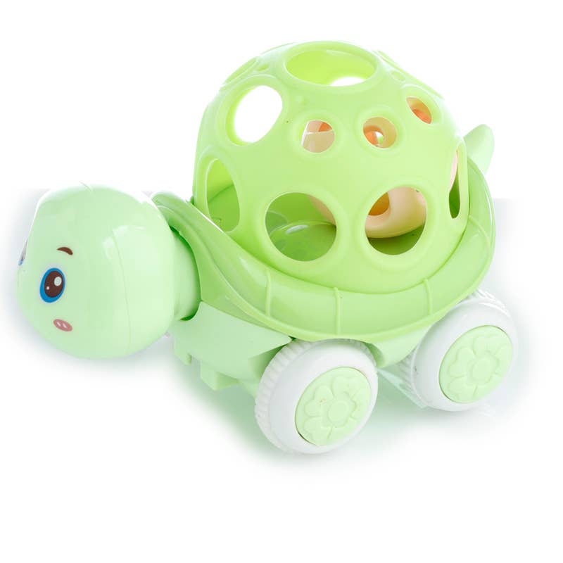 Soft Shell Tortoise with Bell Friction Pull/Push Toy