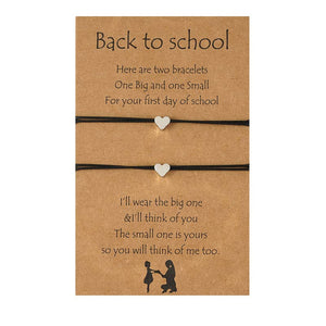 Back To School Love Woven Card Bracelet