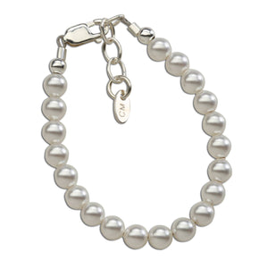 Serenity - Sterling Silver Pearl Baby & Children's Bracelet