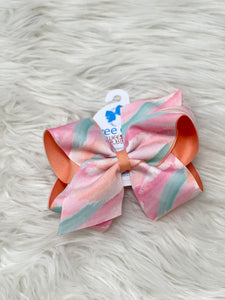 Wee ones watercolor bow- King