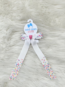 Wee Ones Birthday Bow with Tails
